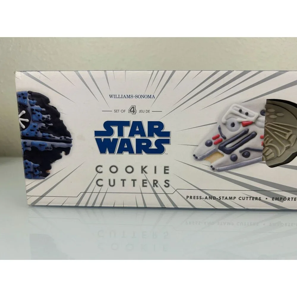 Williams-Sonoma Star Wars Cookie Press Stamp Cutters Death Star Millenium Falcon